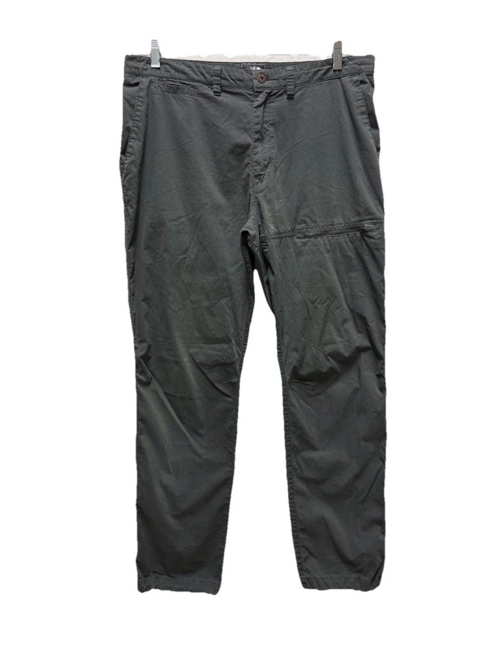 The North Face Men's Gray Nylon Blend Casual Pants Regular Fit Straight Leg 36